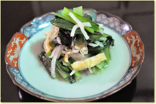 小松菜と切干大根のお浸し